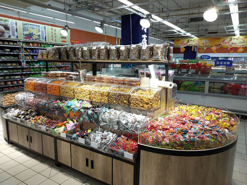 廊坊超市零食貨架,小食品店陳列架,休閑零食展示架