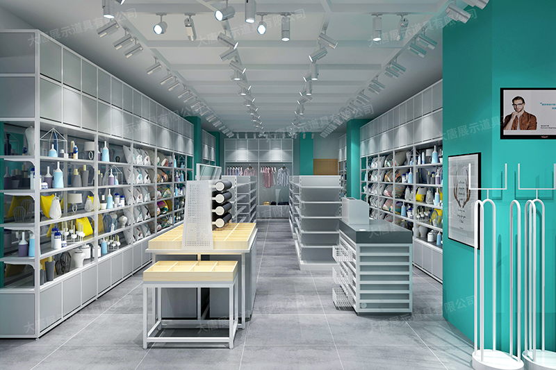 云浮精品店貨架，NOME貨架，諾米陳列架，大唐展示貨架，北歐風(fēng)貨架，三元店貨架