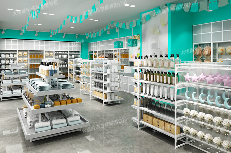 鐵嶺精品店貨架，NOME貨架，諾米陳列架，大唐展示貨架，北歐風貨架，三元店貨架