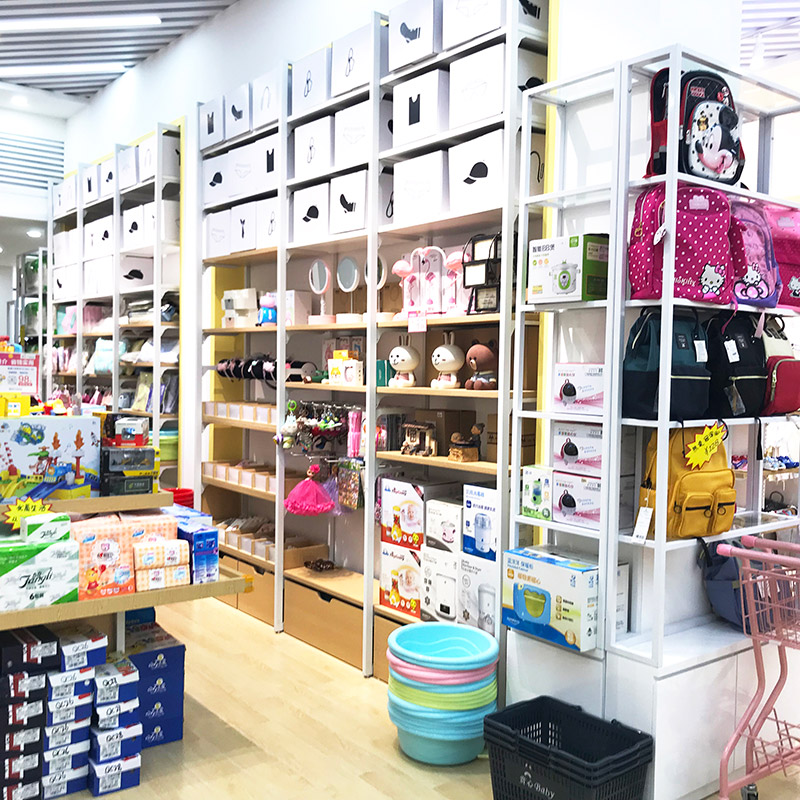 鐵嶺母嬰店貨架展示柜