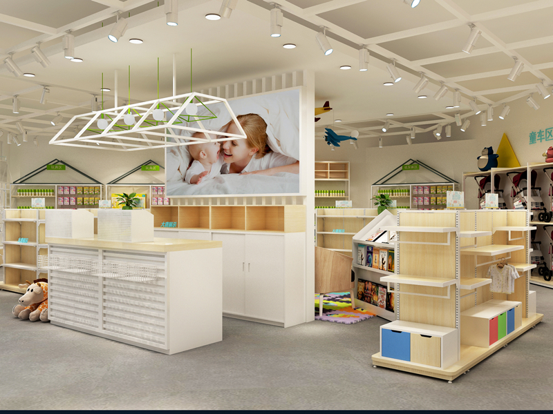 宜賓母嬰貨架廠家,母嬰展示架廠家,母嬰陳列架定制