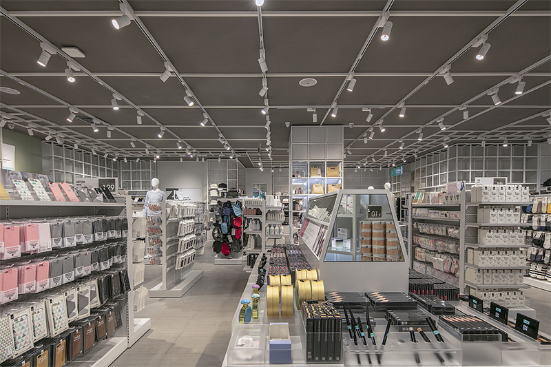 江門諾米北歐風格飾品店展廳效果圖灰白貨架