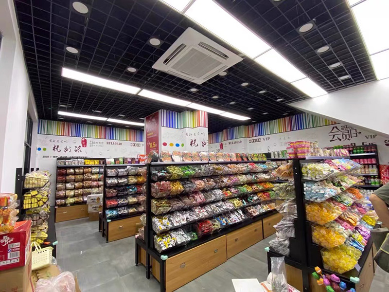 通遼進(jìn)口零食貨架,食品店貨架,散裝零食貨架,大唐展示貨架