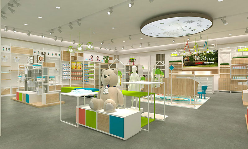 張家口母嬰貨架 廠家，母嬰貨架定做,孕嬰展示架批發