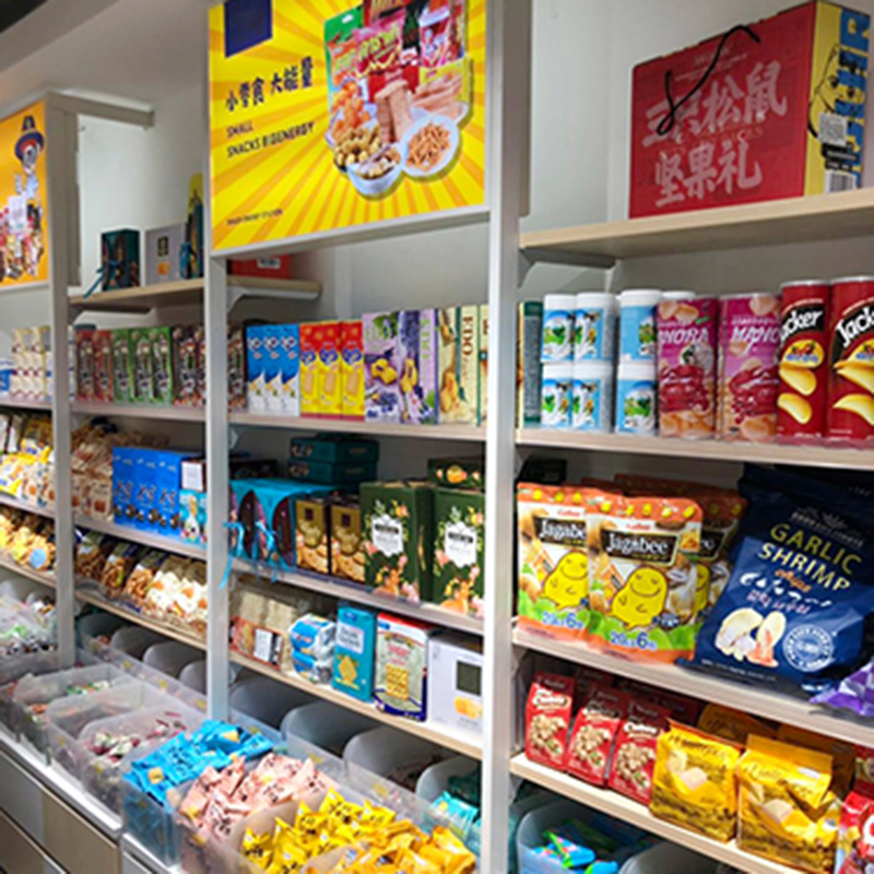 貴州廣州大唐展示零食店系列貨架效果展示