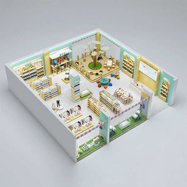 寶雞母嬰店貨架定制,定制母嬰店陳列柜,奶粉貨架