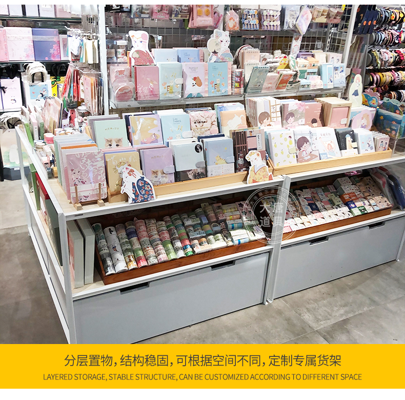 河北三元店三層展示架[大唐展示]_定制展示柜_飾品店|精品店|零食店貨架廠家