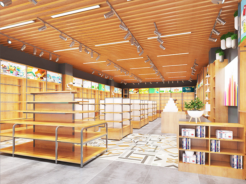 武威定制文具店展示架廠家,文具店陳列架定制,文體店展示柜