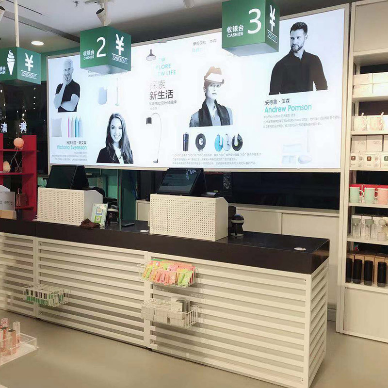 簡(jiǎn)約現(xiàn)代nome諾米背景柜超市收銀臺(tái)便利店母嬰店小型柜臺(tái)