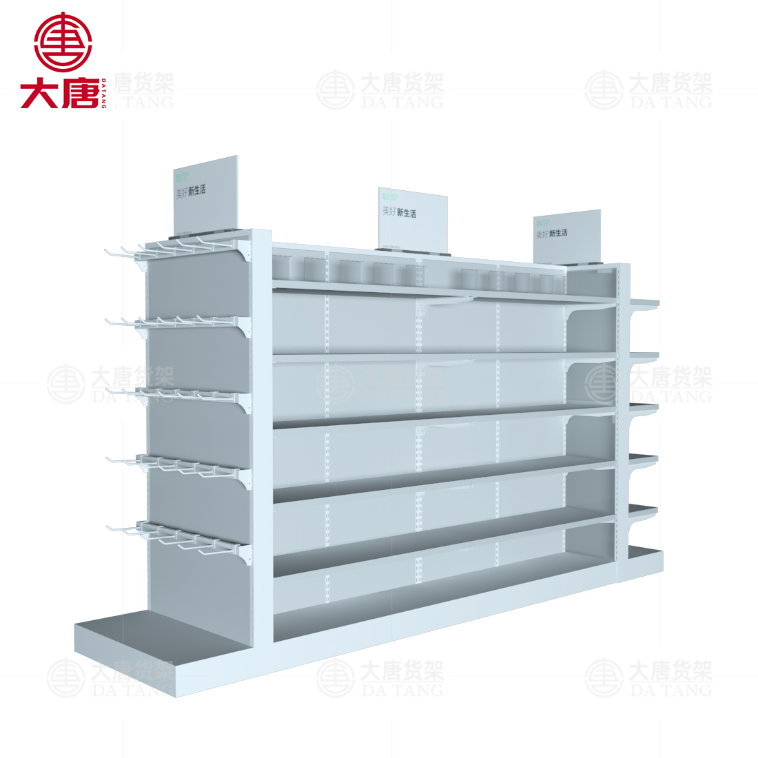 萍鄉精品貨架展柜,精品貨架廠家,精品鋼木貨架,大唐展示架