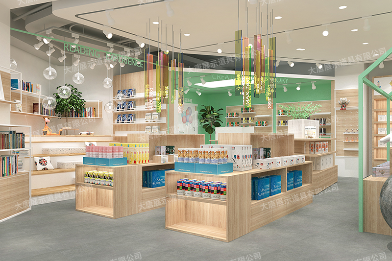 廣東文具店貨架，文具貨架， 文具店道具，文具中島柜， 文具店貨架靠墻，大唐展示貨架