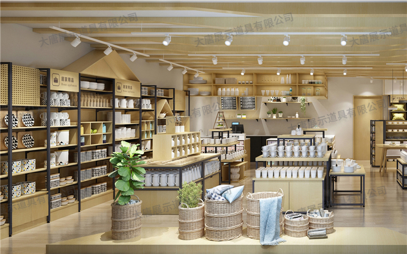 蘿崗家居百貨店貨架,鋼木貨架,商品展示貨架 蘿崗家居百貨店貨架,鋼木貨架,商品展示貨架