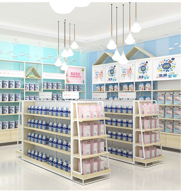 湖北奶粉陳列架,紙尿布陳列架,廣州大唐貨架
