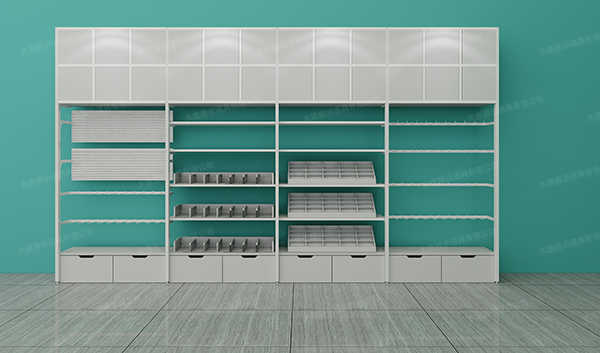 精品店諾米靠墻背柜，多種配件自由搭配