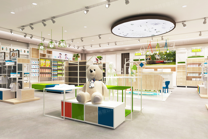 西藏母嬰貨架，母嬰陳列架，母嬰整店輸出，奶粉陳列架，大唐展示架，定制貨架