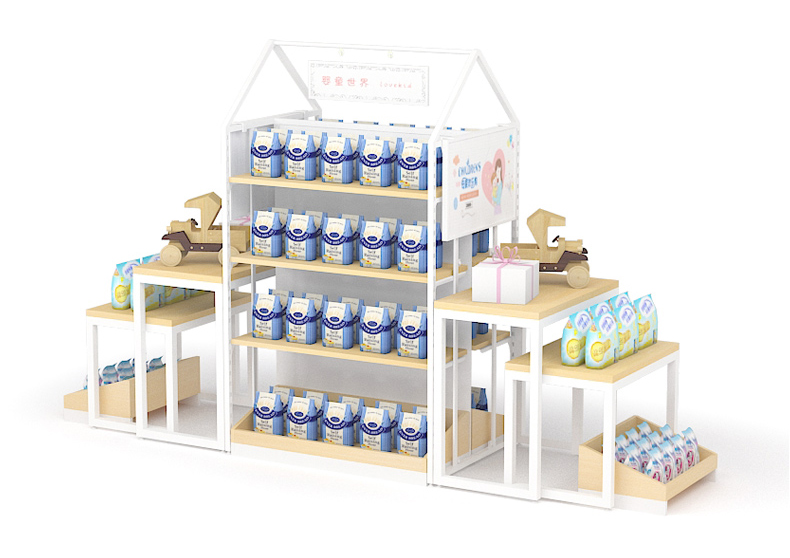 蘿崗定制孕嬰店陳列柜,母嬰店陳列柜,母嬰貨架