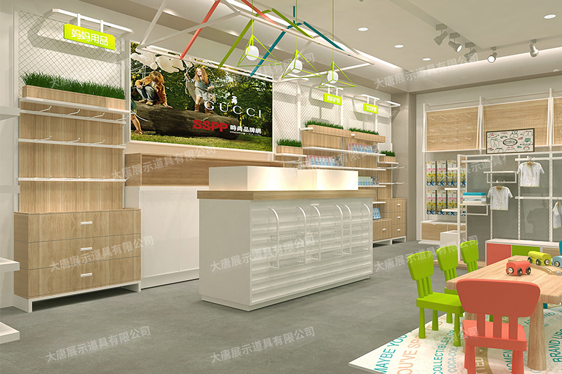 韶關母嬰店貨架，母嬰奶粉貨架，奶粉陳列架，母嬰整店輸出，大唐展示貨架